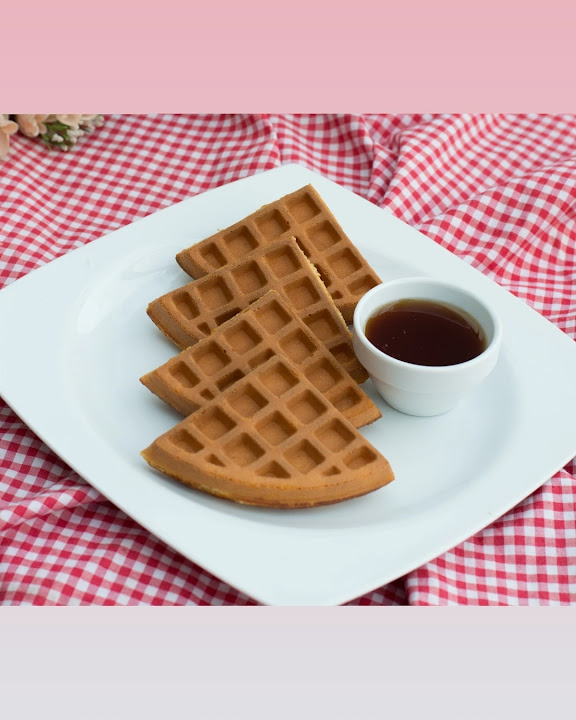 Waffles and Mini pancakes lotus and Nutella