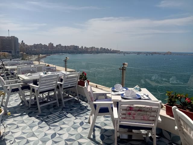 Blue Harbor Rooftop Restaurant Windsor Palace Hotel Alexandria
