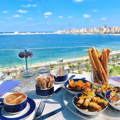Sky view restaurant Le Metropole hotel