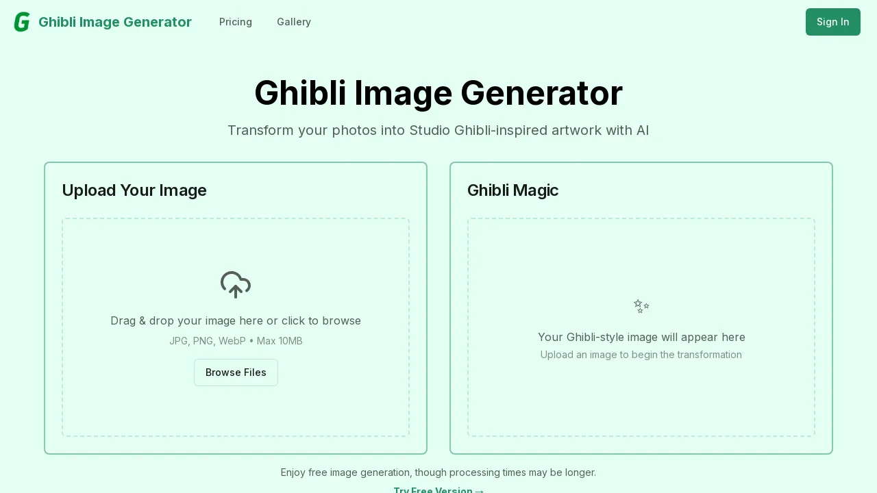 Ghibli Image Generator
