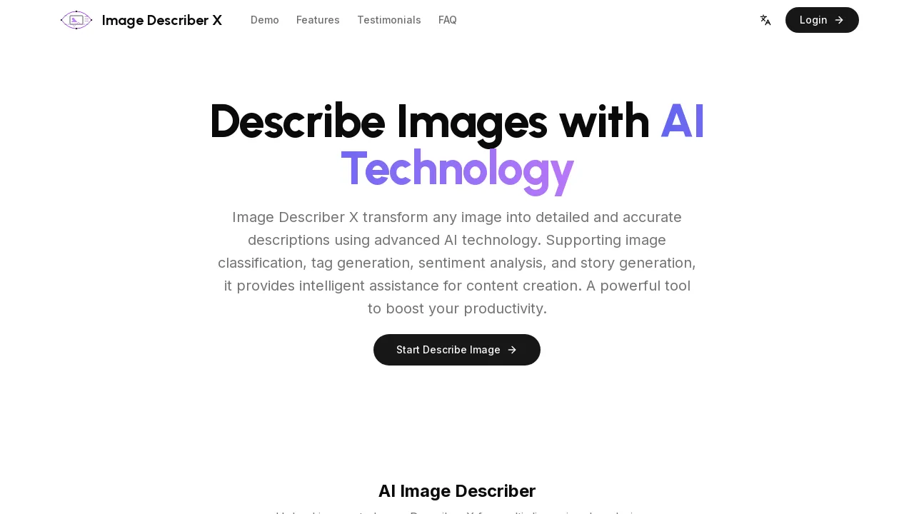 Image Describer X