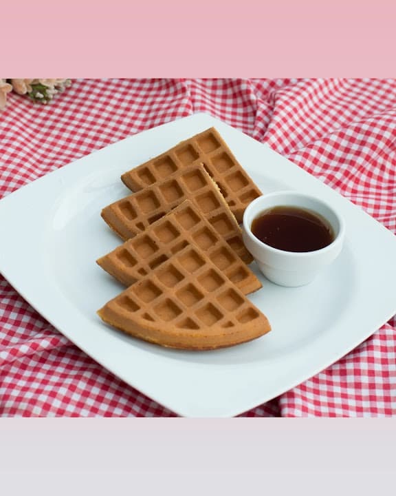 Waffles and Mini pancakes lotus and Nutella