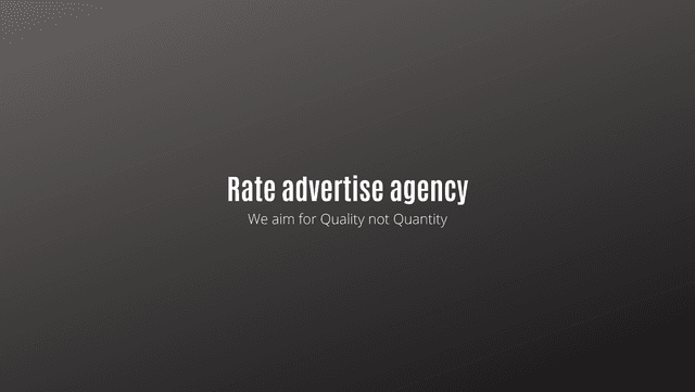 Rate Advertising Agency