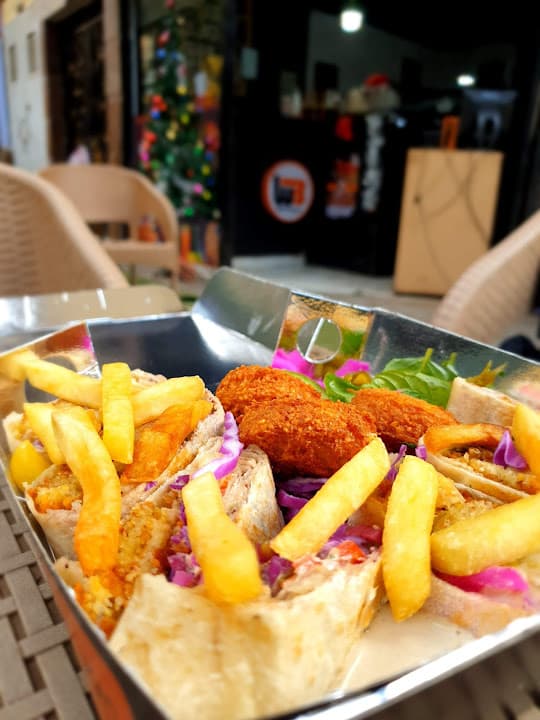 Waffel burger