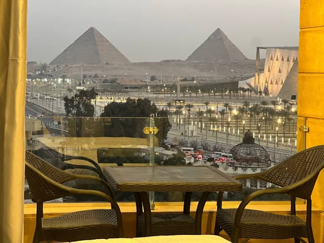 Asia Grand Museum & pyramids view