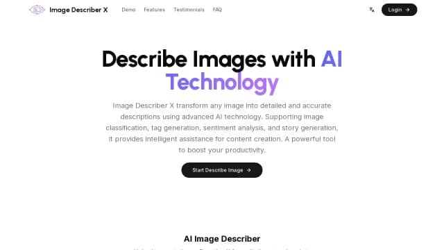 Image Describer X