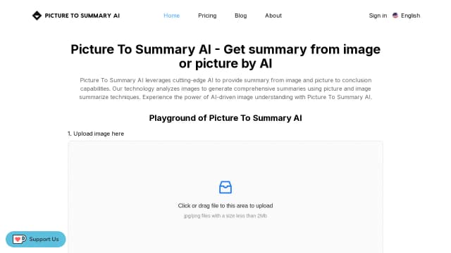 Picture To Summary AI